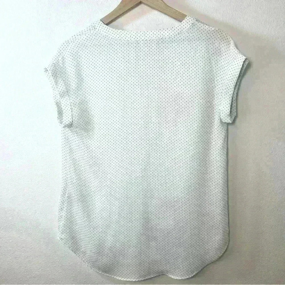 Philosophy Women’s Sheer Black and White Polka Dot Blouse Size XSmall - Picture 6 of 11